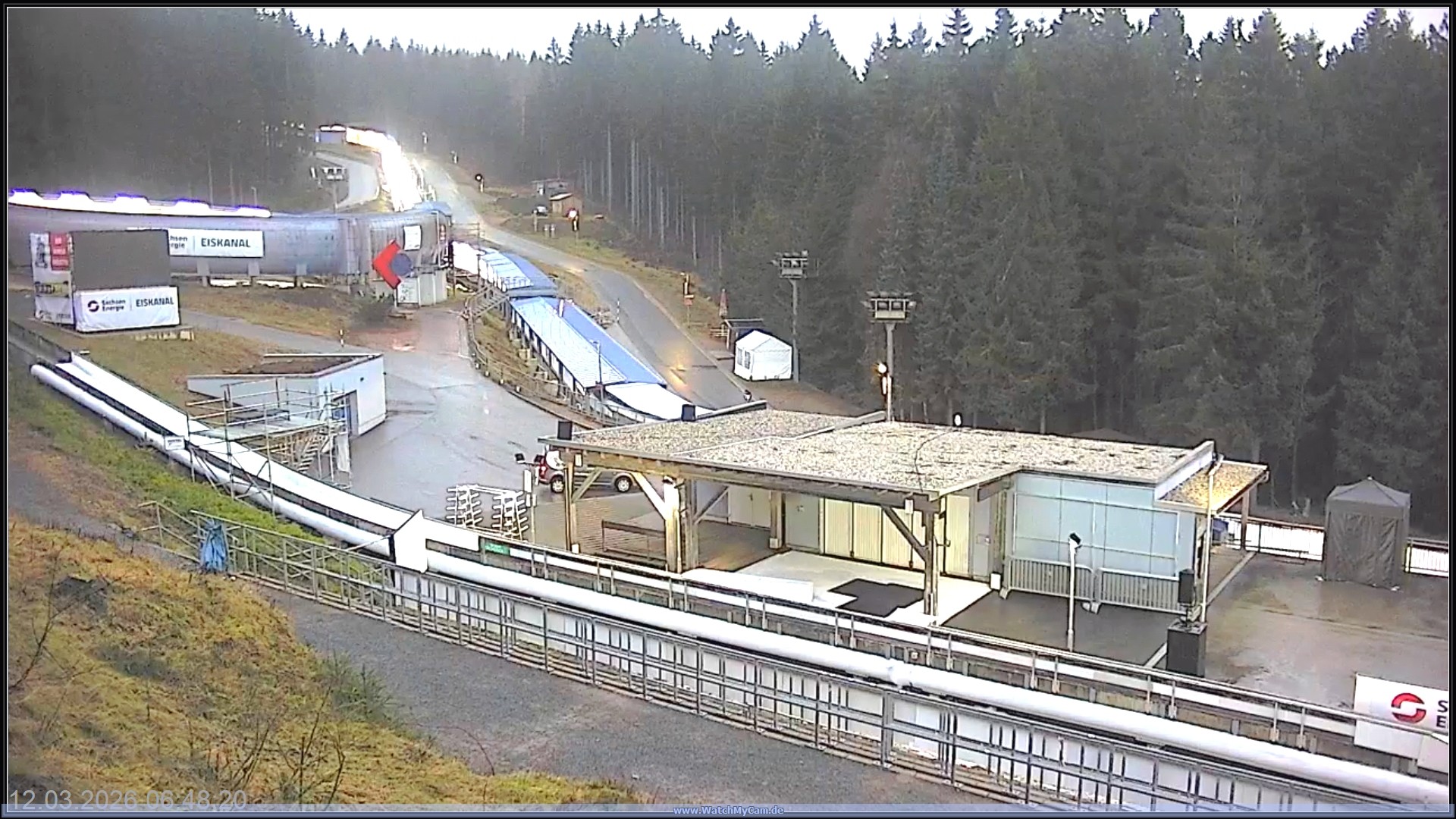 Archiv Foto Webcam Altenberger Bobbahn