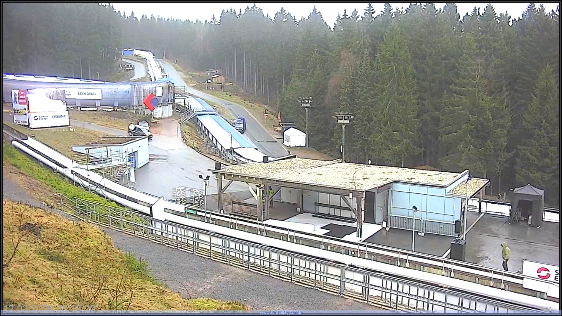 Archiv Foto Webcam Altenberger Bobbahn