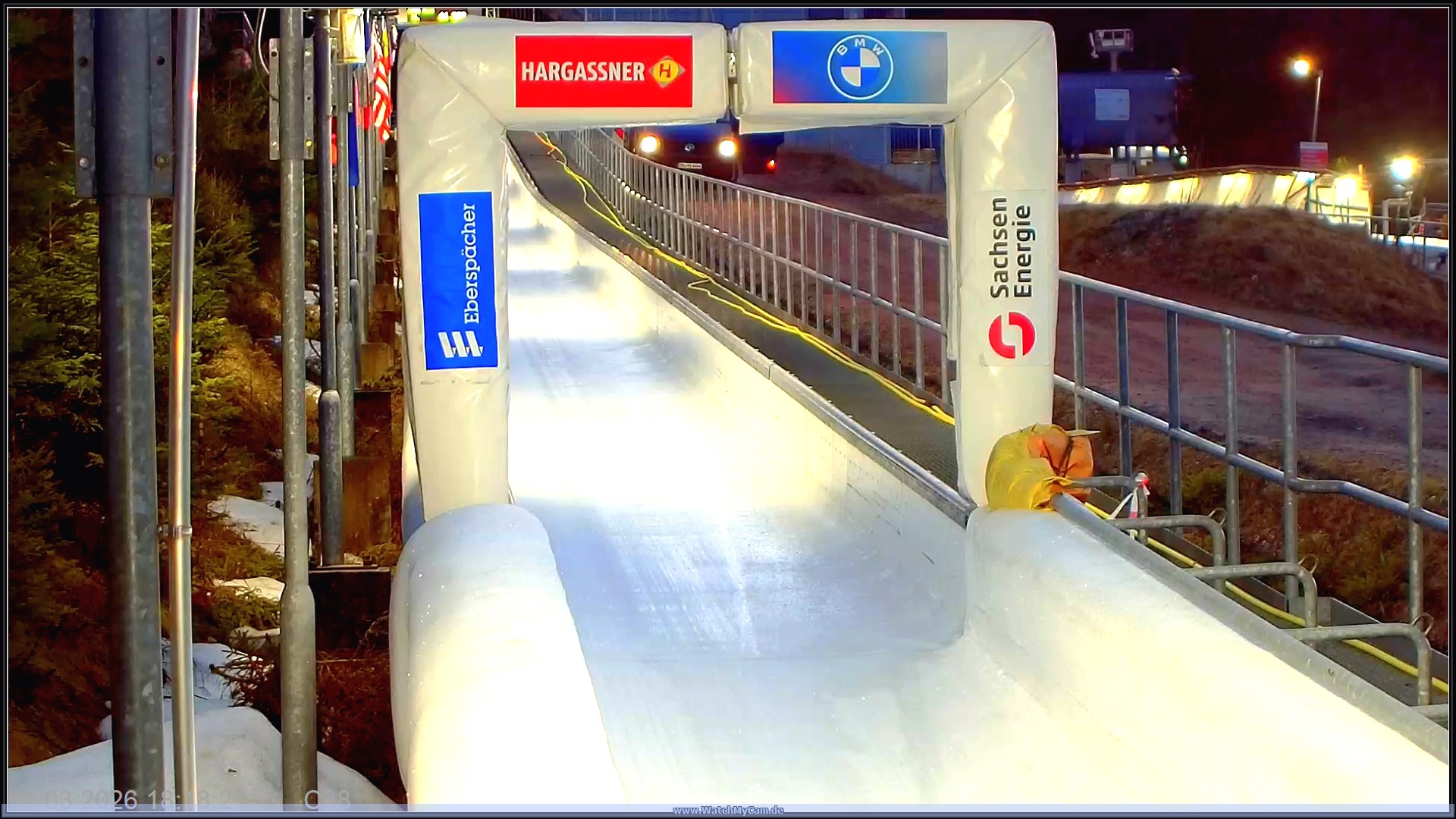 Archiv Foto Webcam Altenberger Bobbahn