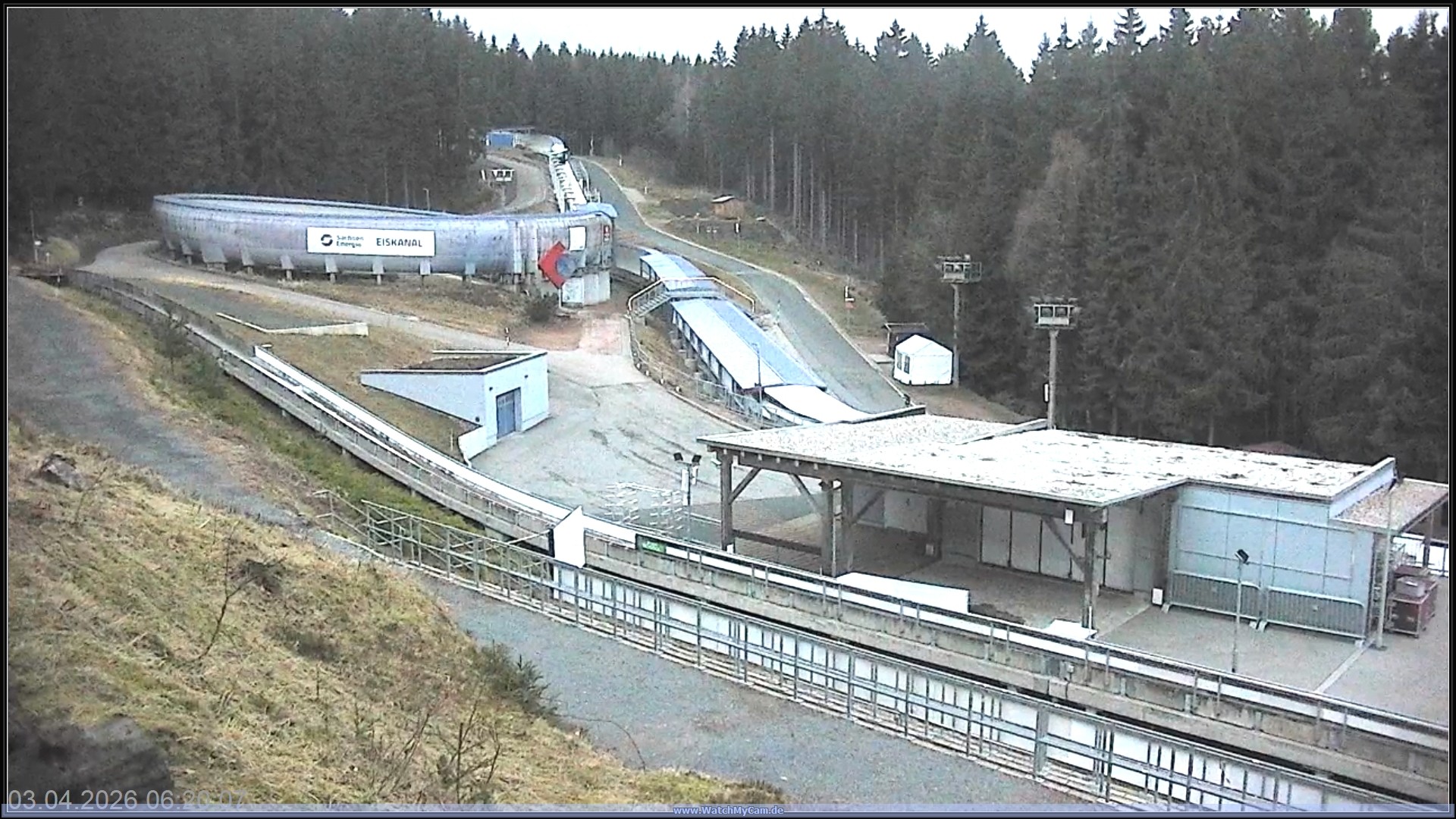 Archiv Foto Webcam Altenberger Bobbahn