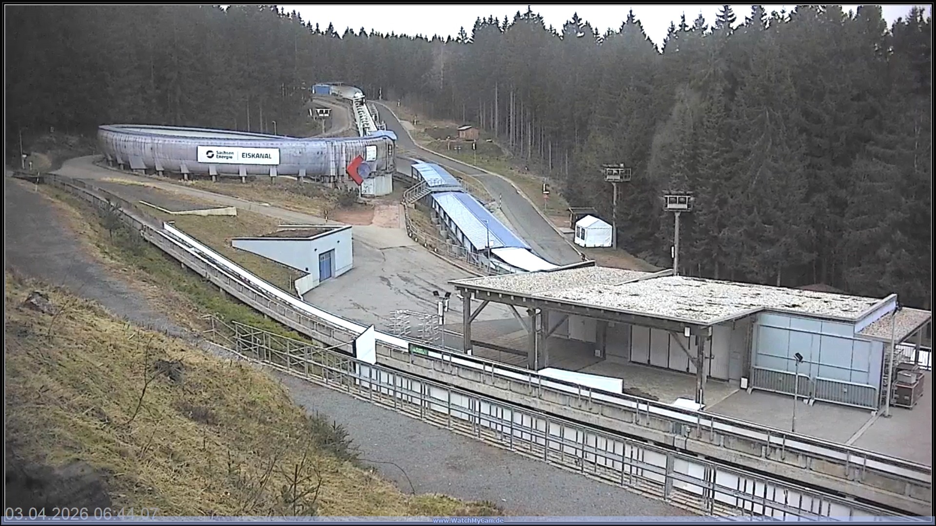 Archiv Foto Webcam Altenberger Bobbahn