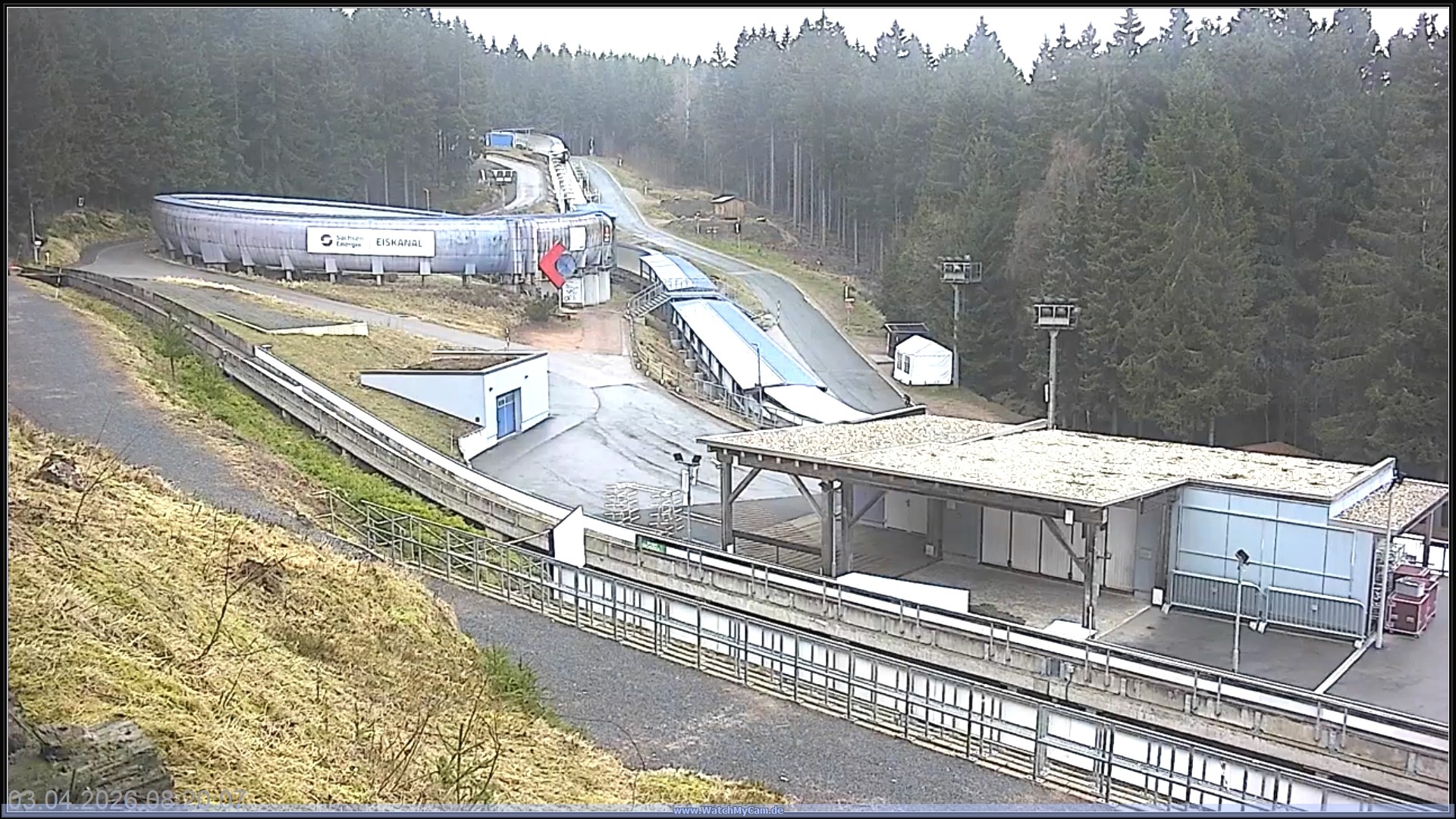 Archiv Foto Webcam Altenberger Bobbahn