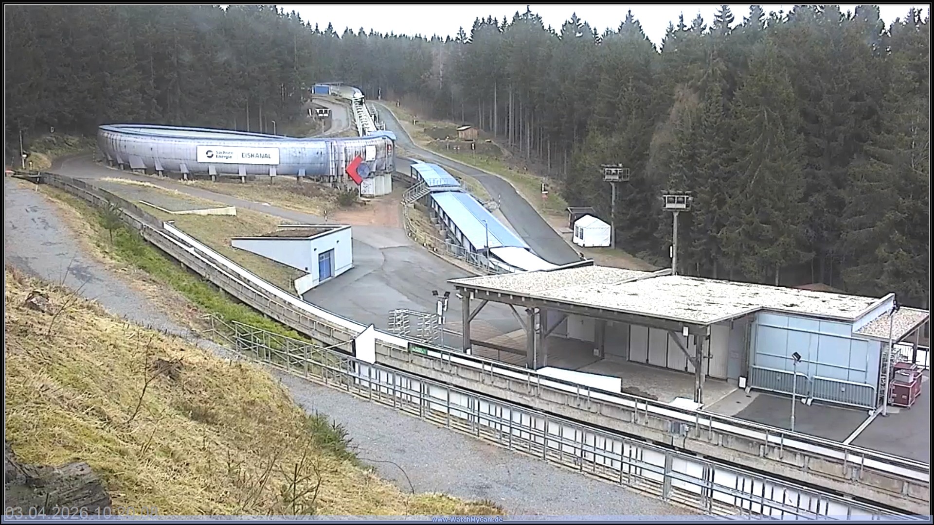 Archiv Foto Webcam Altenberger Bobbahn