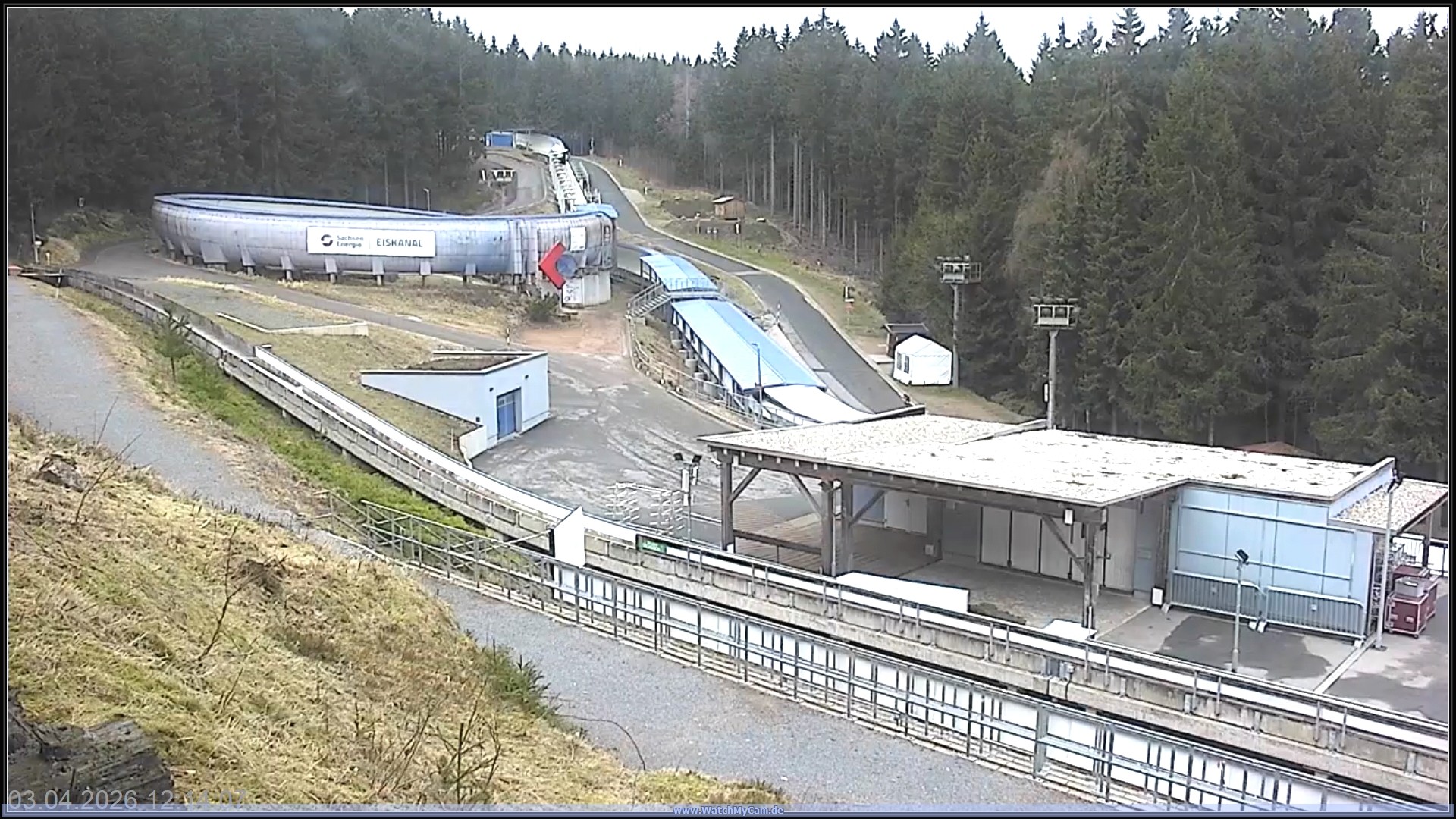 Archiv Foto Webcam Altenberger Bobbahn