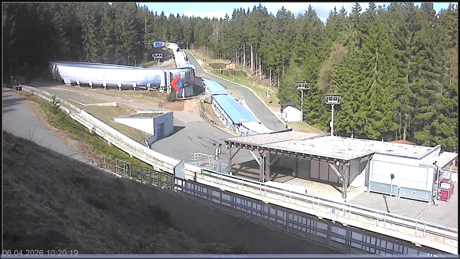 Archived image Webcam Altenberg: bob run