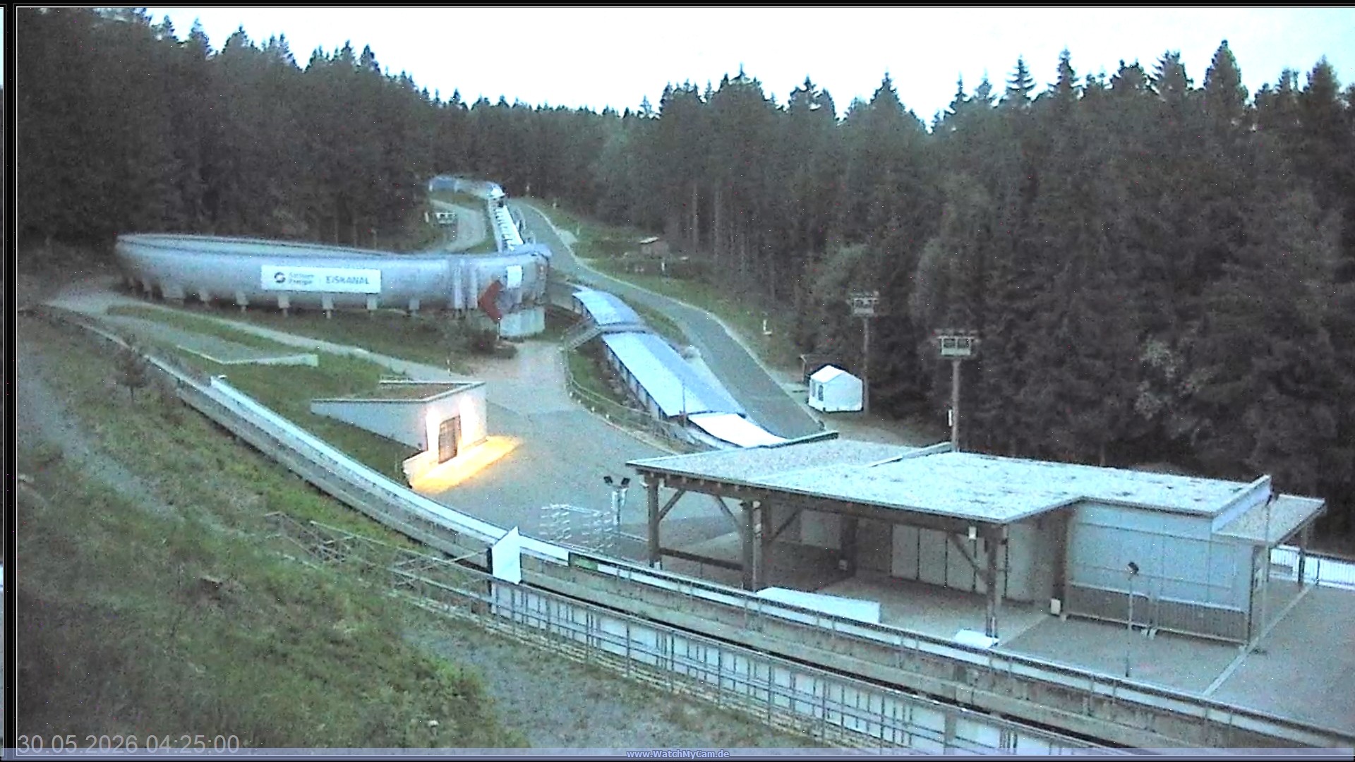 Archiv Foto Webcam Altenberger Bobbahn