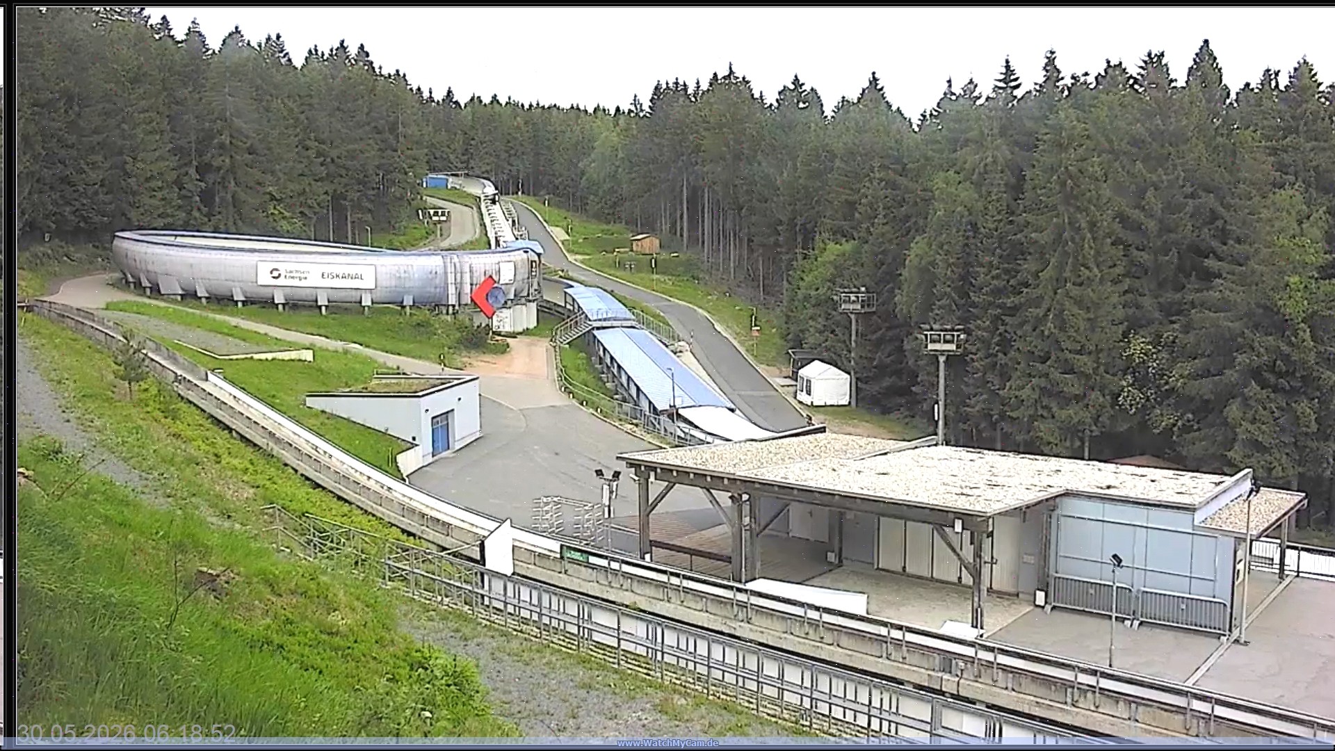 Archiv Foto Webcam Altenberger Bobbahn