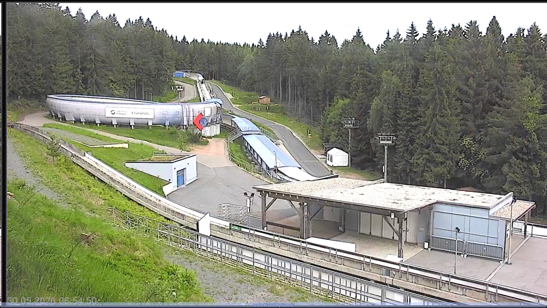 Archiv Foto Webcam Altenberger Bobbahn