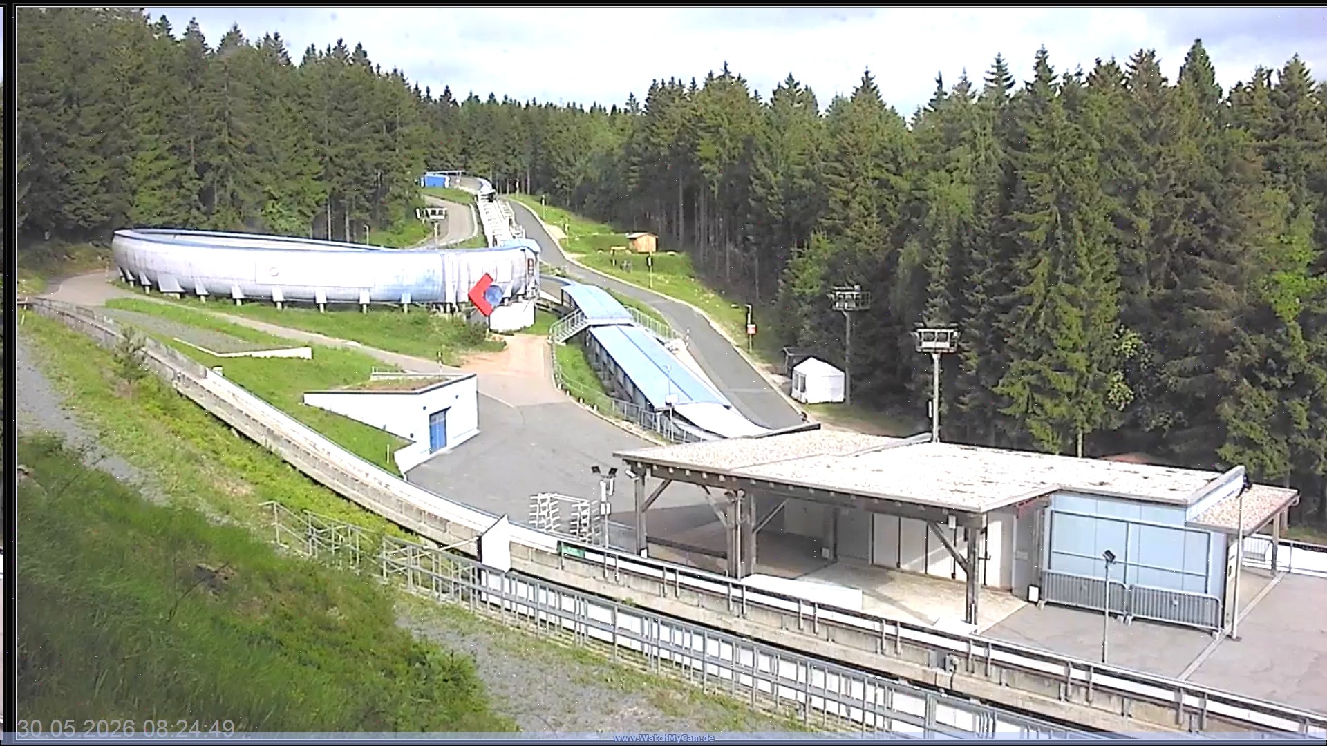 Archiv Foto Webcam Altenberger Bobbahn