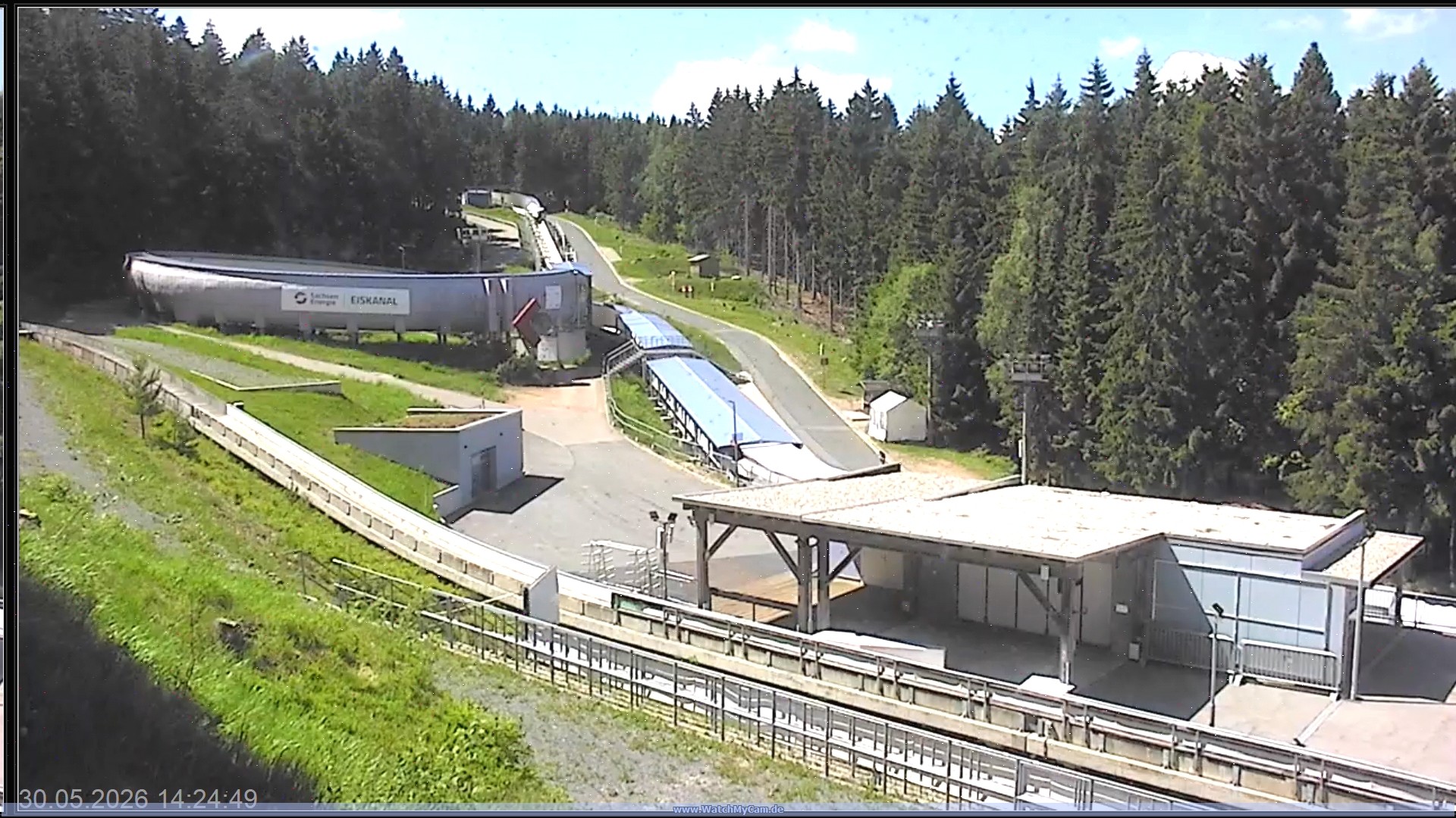Archiv Foto Webcam Altenberger Bobbahn