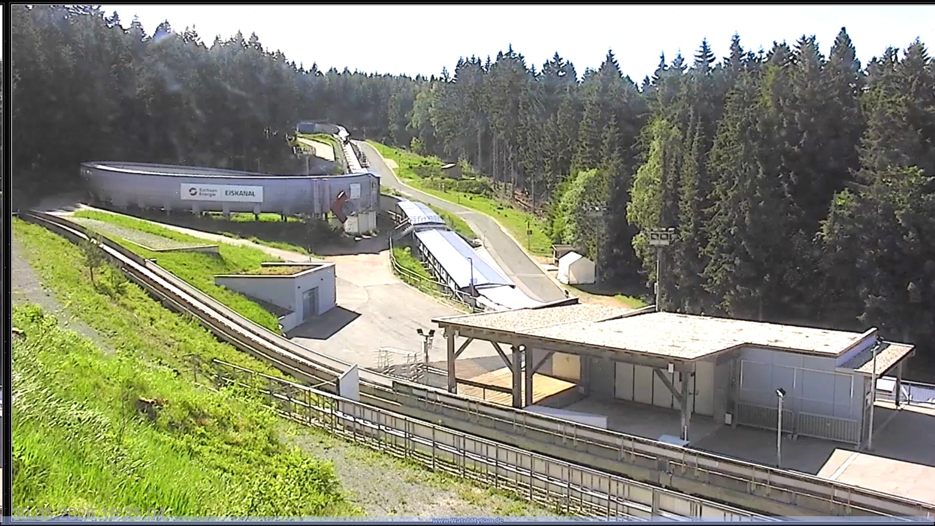 Archiv Foto Webcam Altenberger Bobbahn