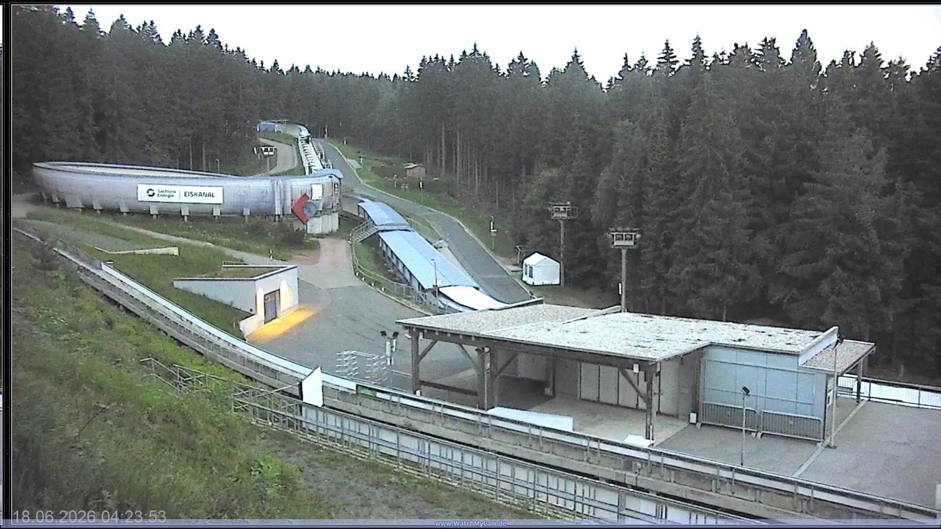 Archiv Foto Webcam Altenberger Bobbahn
