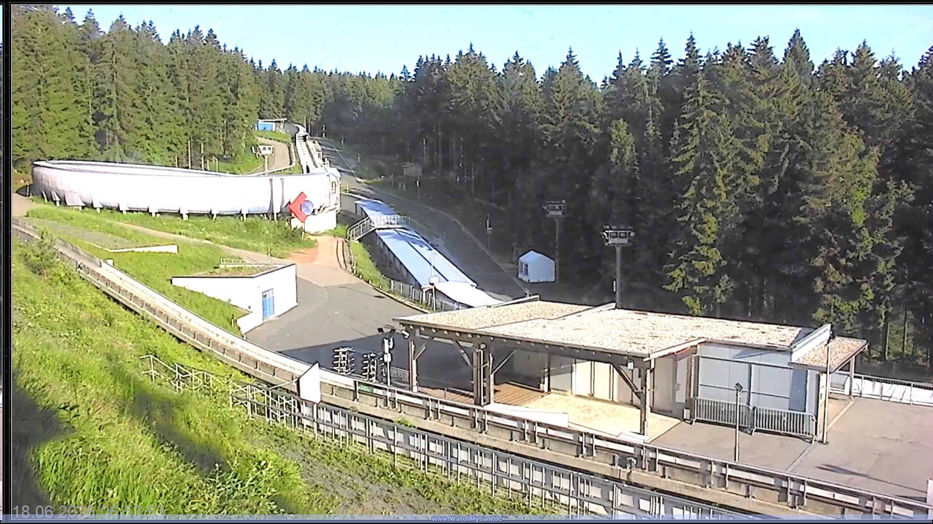 Archiv Foto Webcam Altenberger Bobbahn