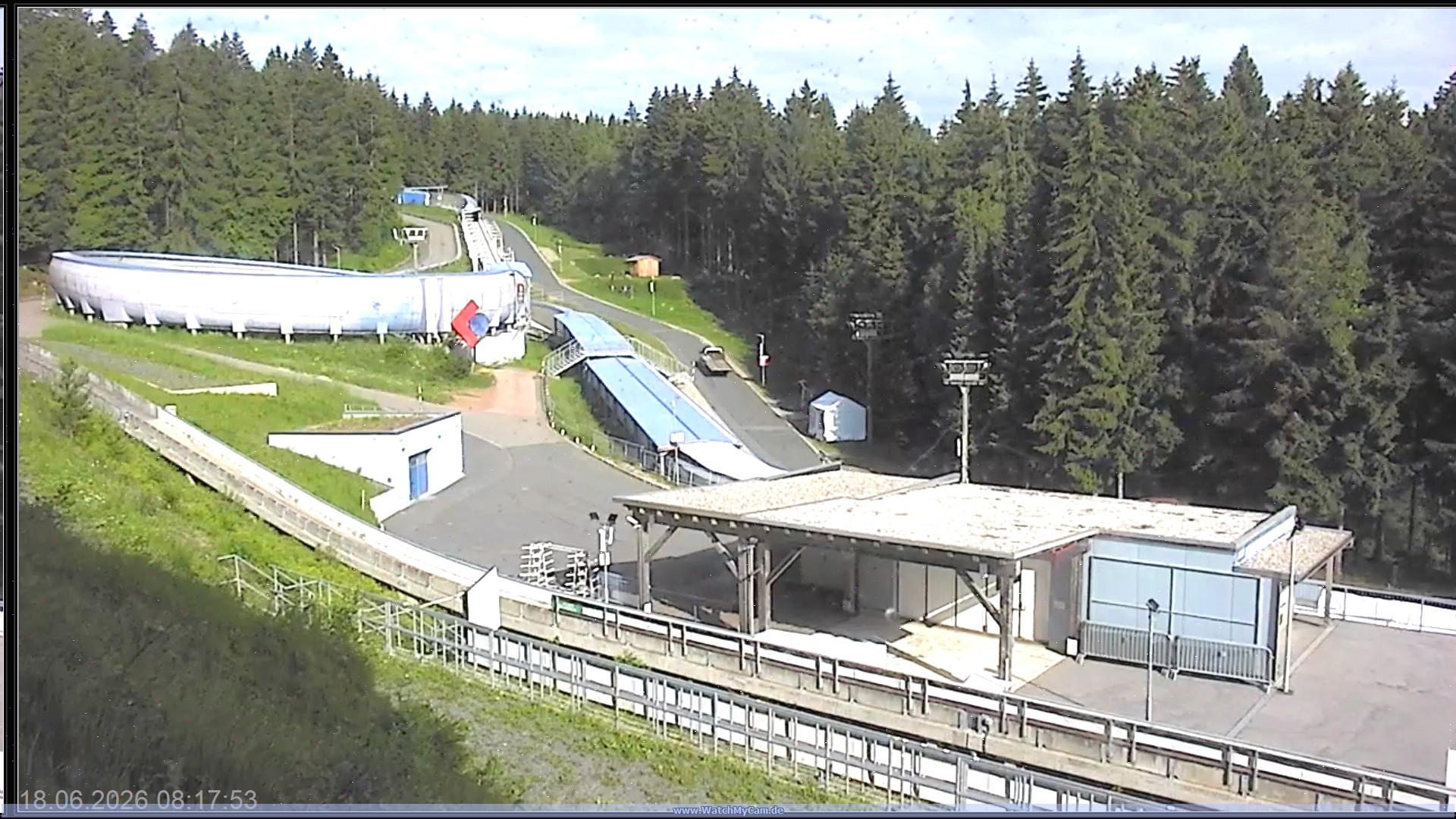 Archiv Foto Webcam Altenberger Bobbahn