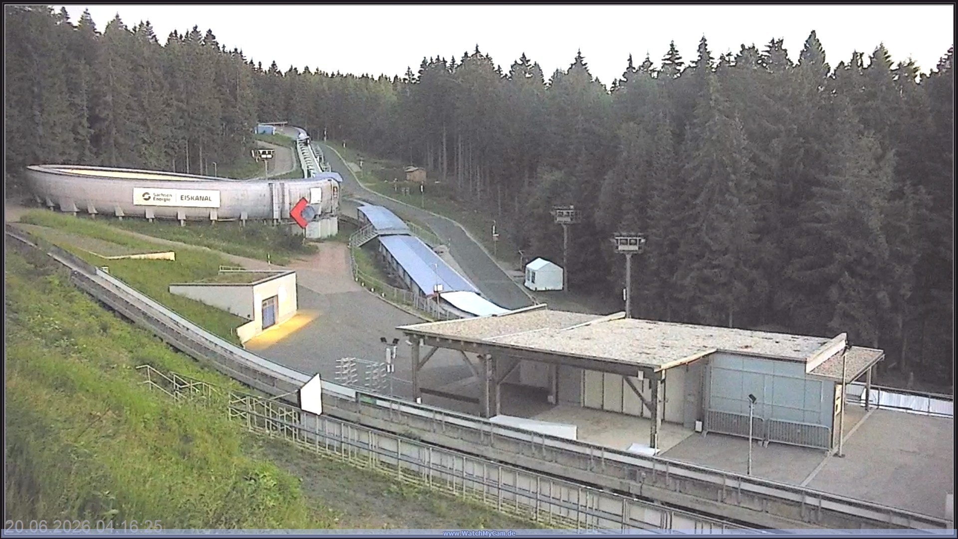 Archiv Foto Webcam Altenberger Bobbahn