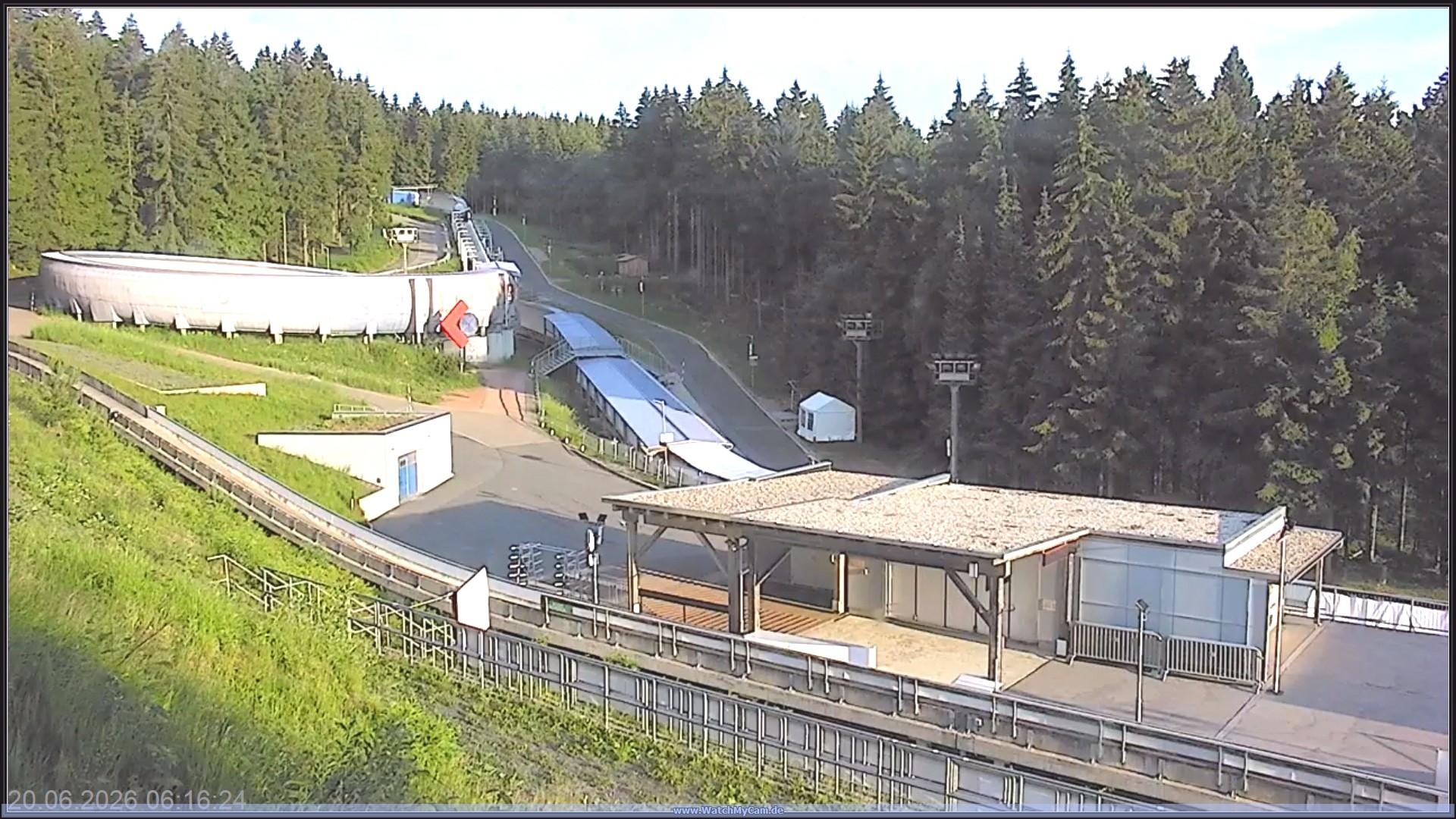 Archiv Foto Webcam Altenberger Bobbahn