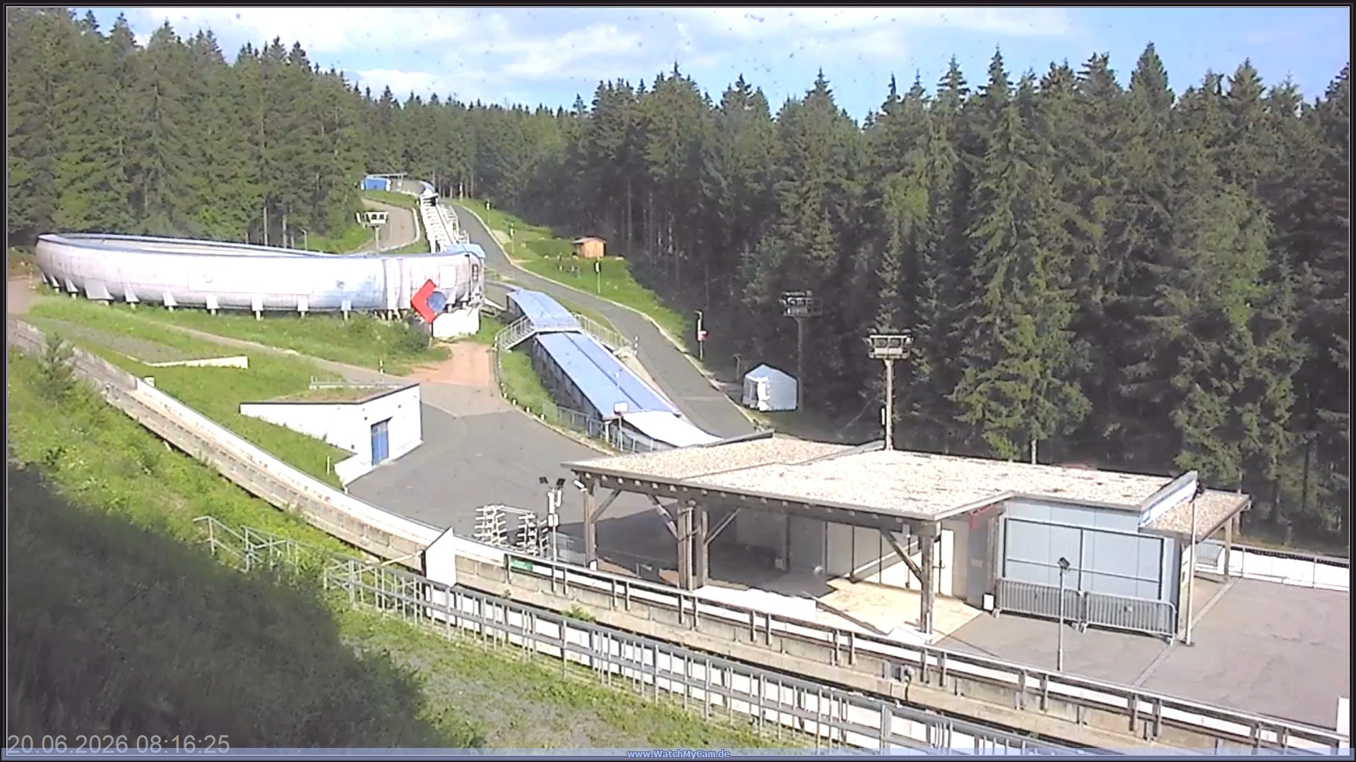 Archiv Foto Webcam Altenberger Bobbahn