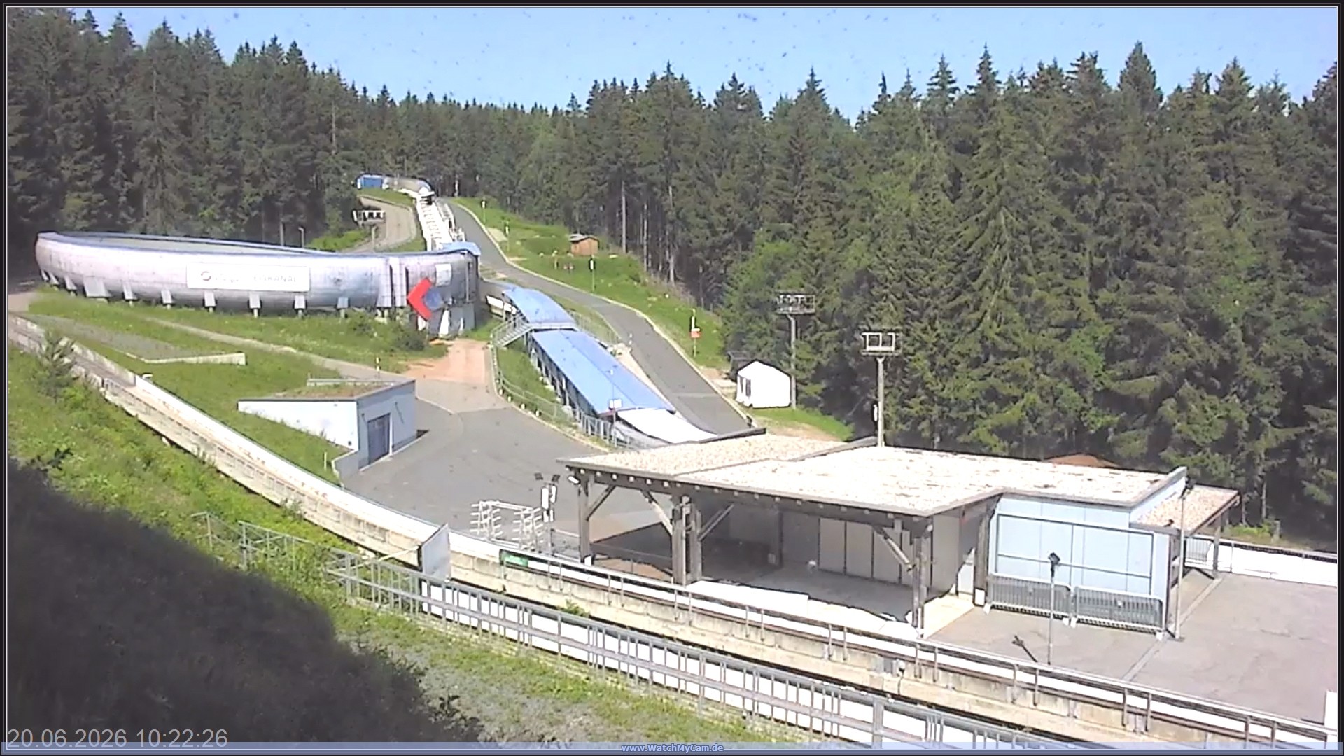 Archiv Foto Webcam Altenberger Bobbahn