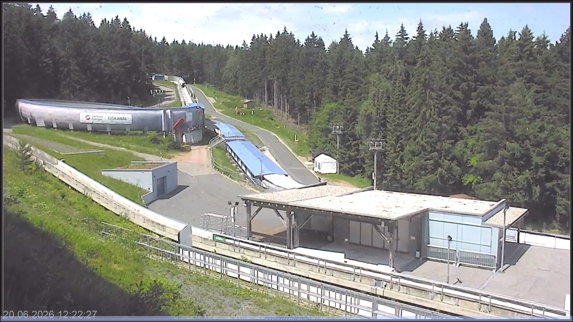 Archiv Foto Webcam Altenberger Bobbahn