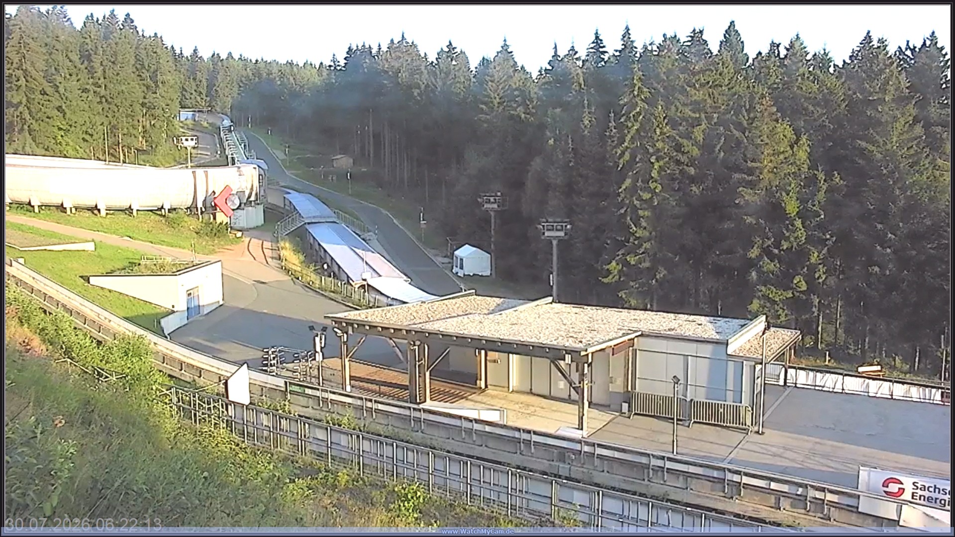 Archiv Foto Webcam Altenberger Bobbahn