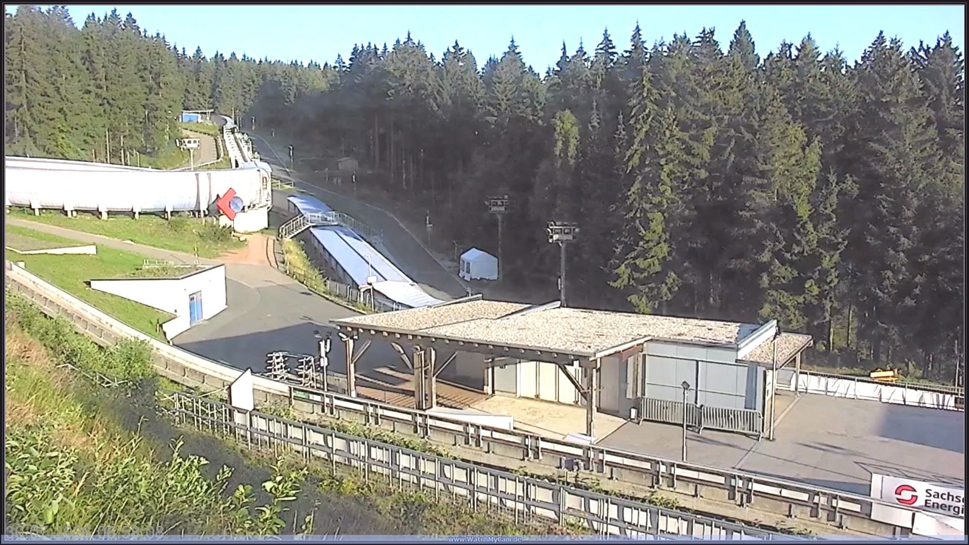 Archiv Foto Webcam Altenberger Bobbahn