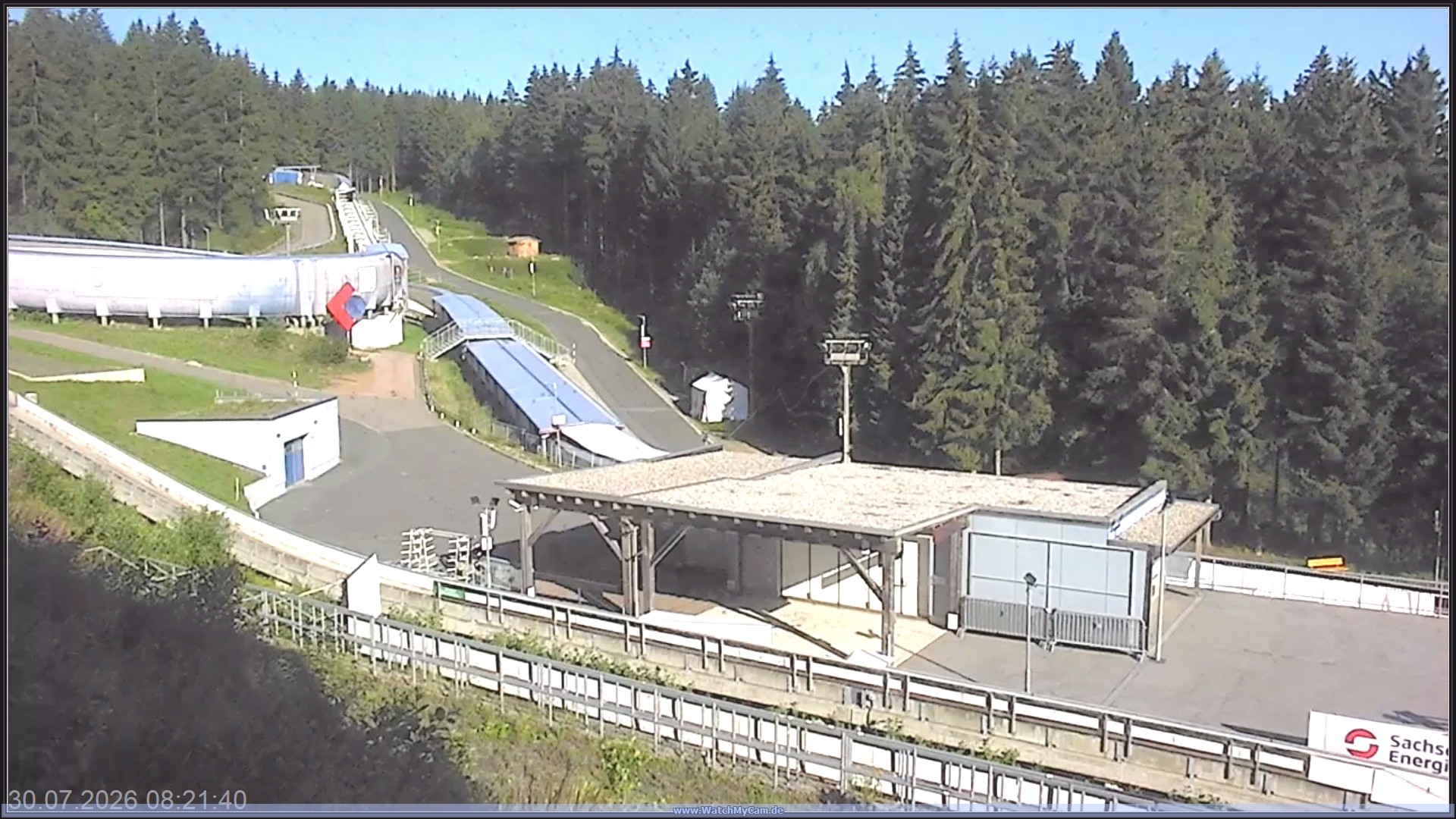 Archiv Foto Webcam Altenberger Bobbahn