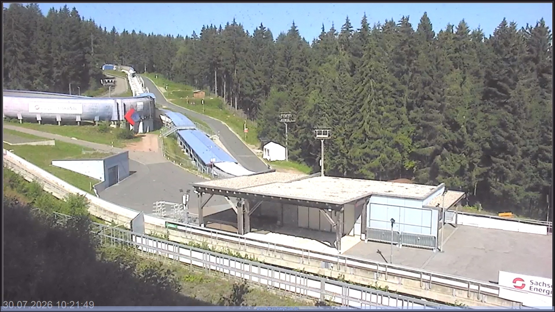 Archiv Foto Webcam Altenberger Bobbahn