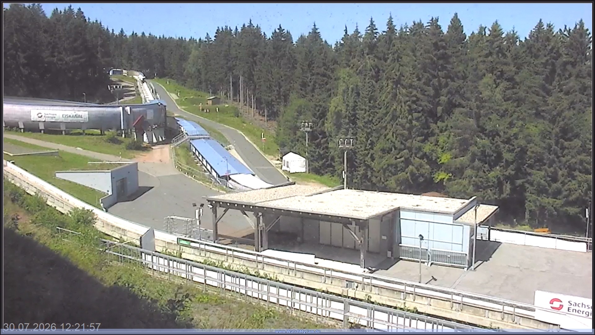 Archiv Foto Webcam Altenberger Bobbahn