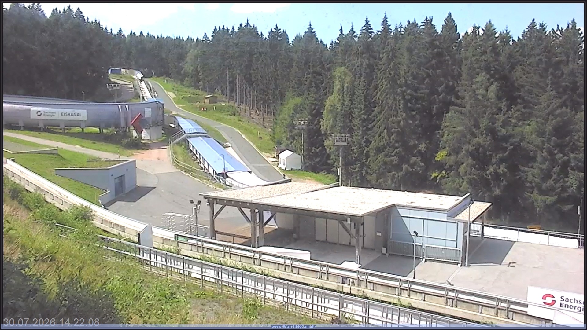 Archiv Foto Webcam Altenberger Bobbahn
