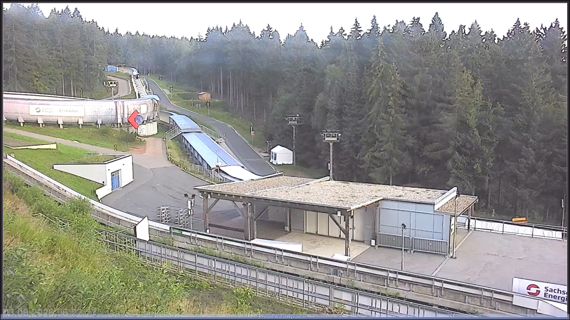 Archiv Foto Webcam Altenberger Bobbahn