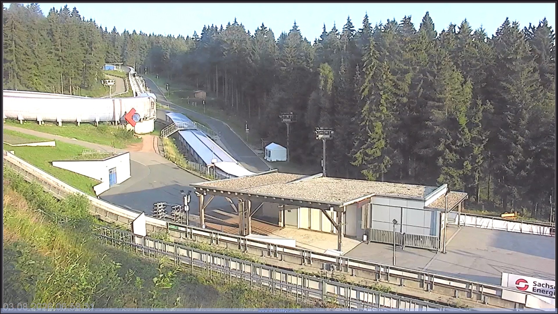 Archiv Foto Webcam Altenberger Bobbahn