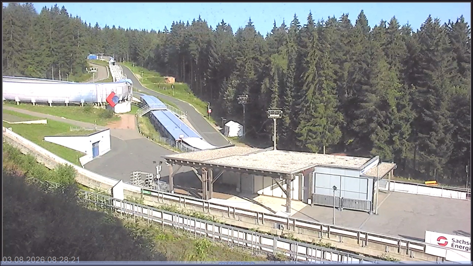 Archiv Foto Webcam Altenberger Bobbahn