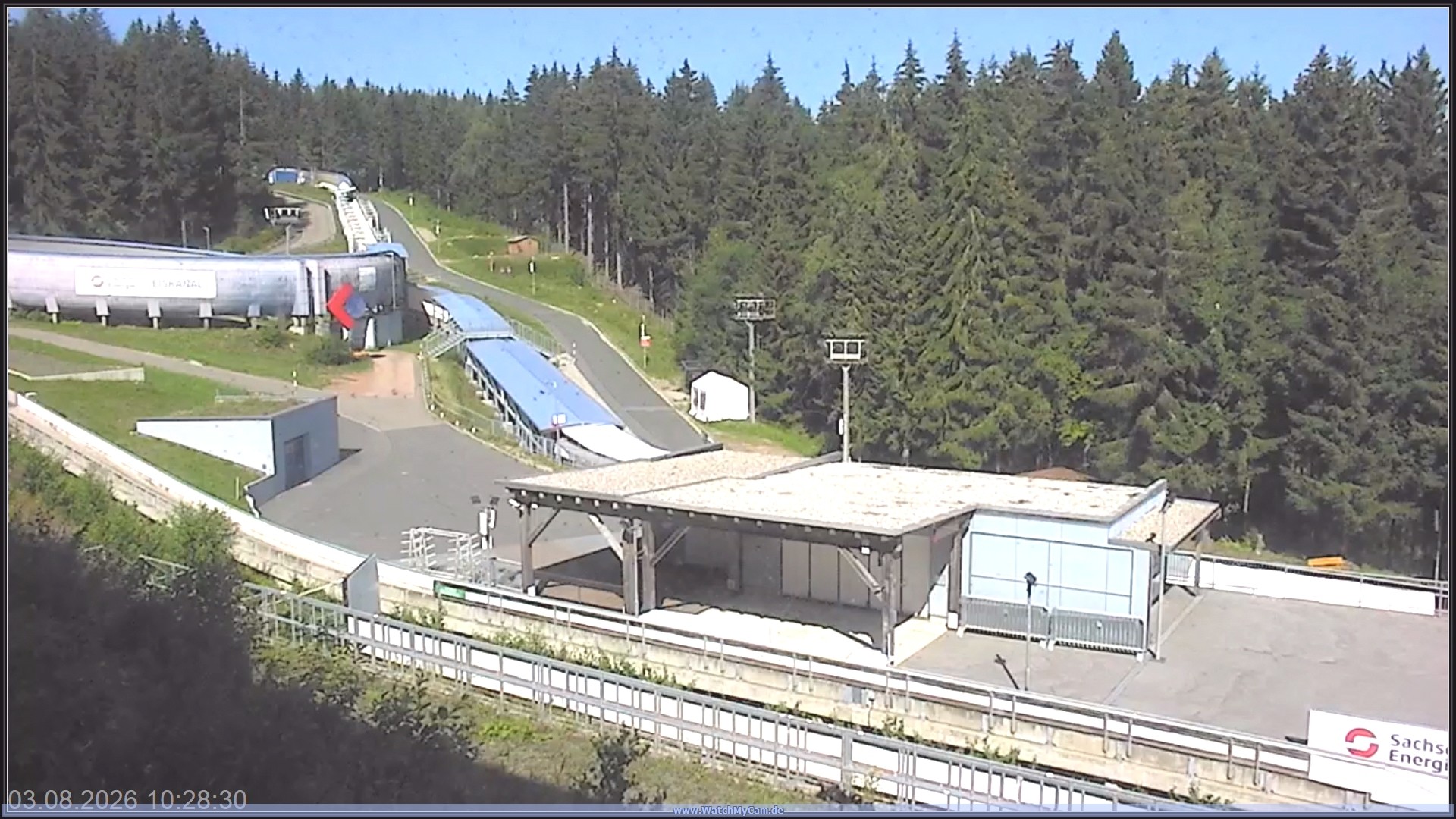 Archiv Foto Webcam Altenberger Bobbahn