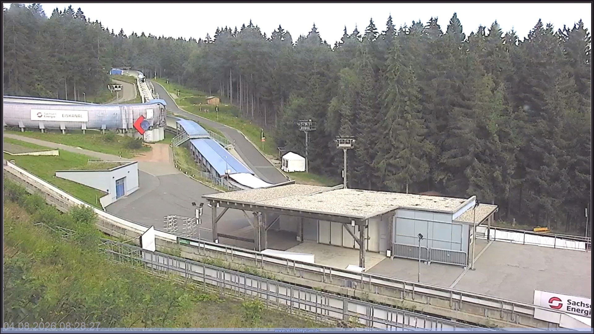 Archiv Foto Webcam Altenberger Bobbahn