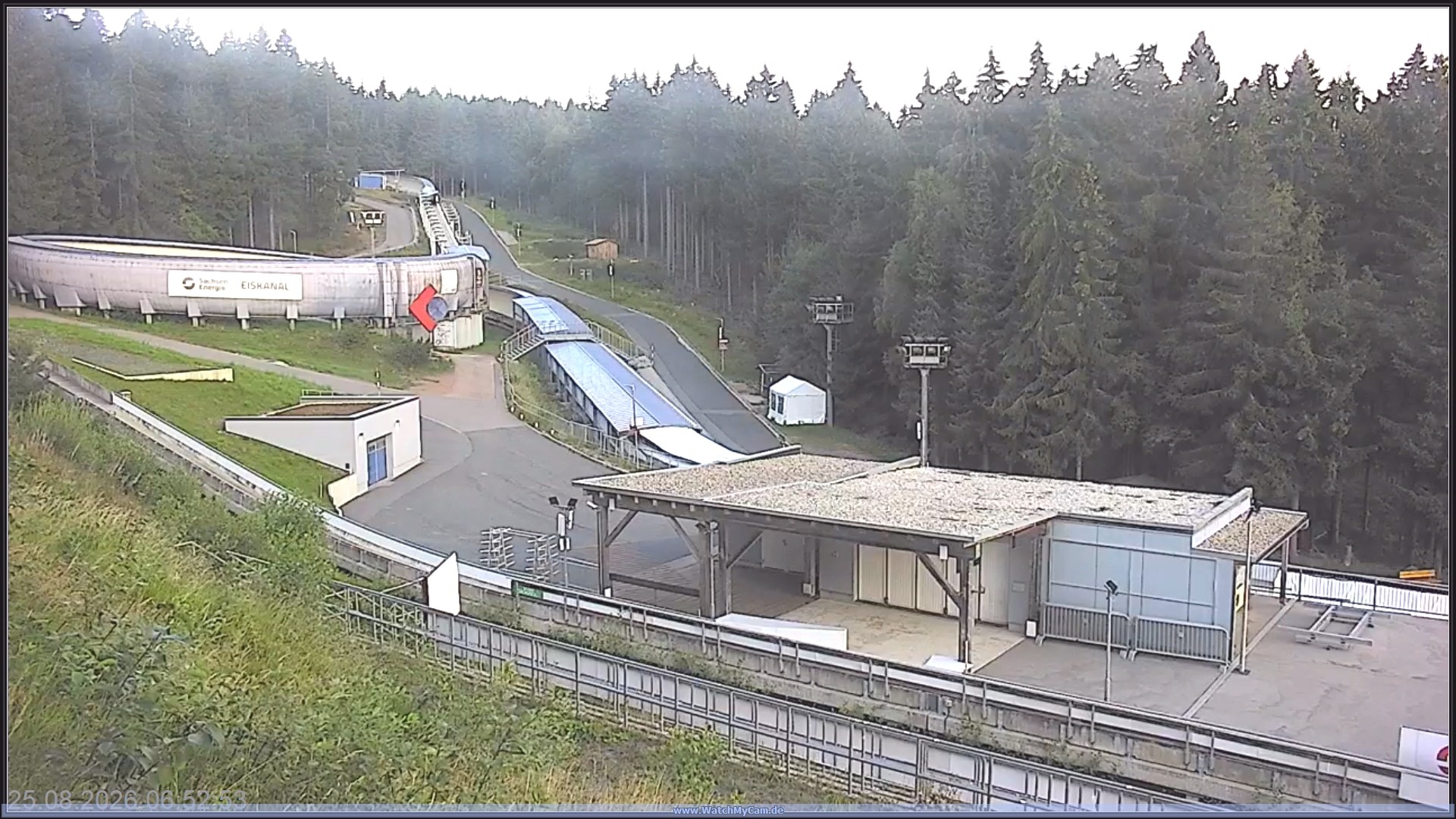 Archiv Foto Webcam Altenberger Bobbahn