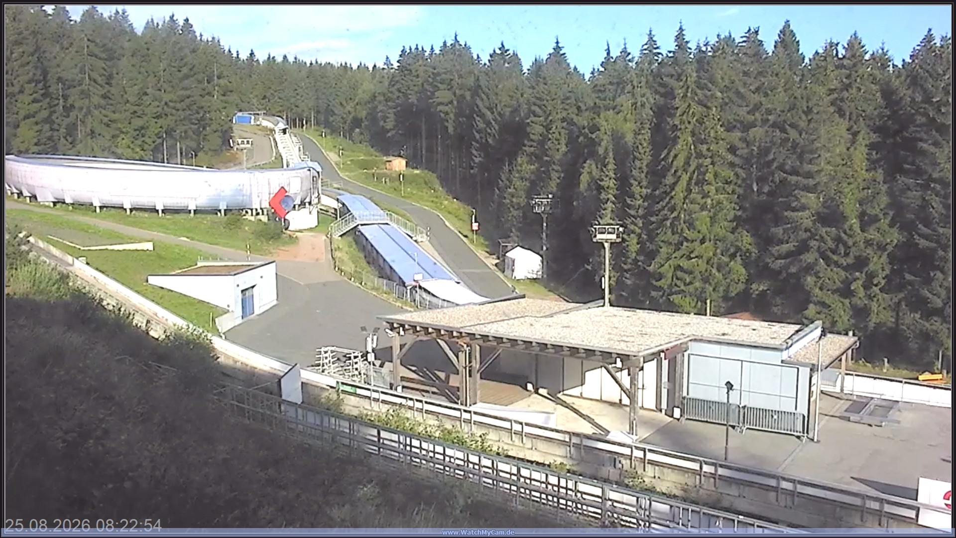 Archiv Foto Webcam Altenberger Bobbahn