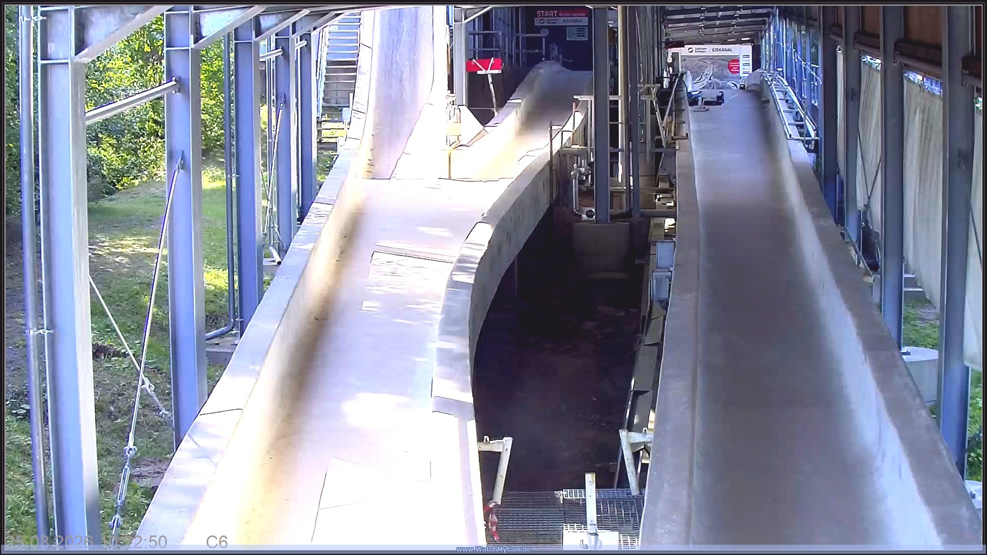 Archiv Foto Webcam Altenberger Bobbahn