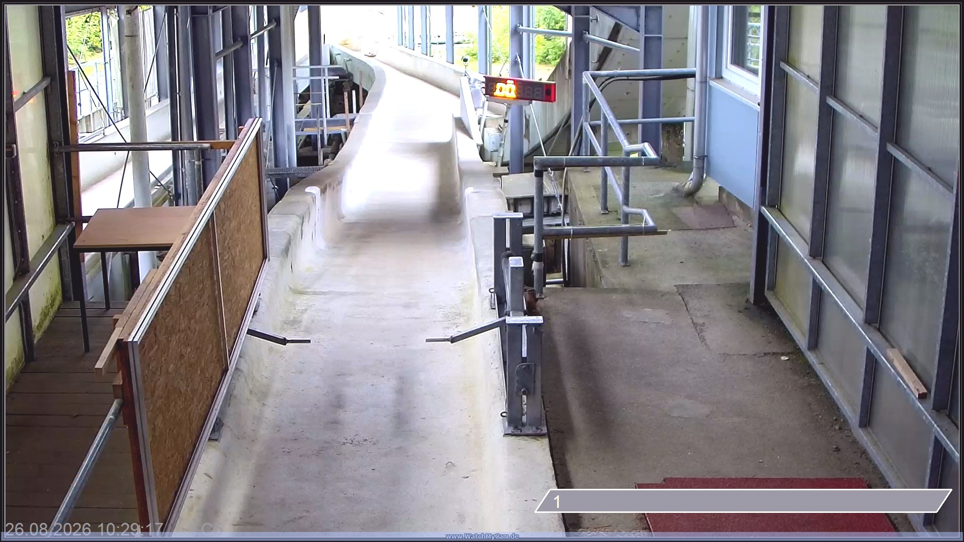 Archiv Foto Webcam Altenberger Bobbahn