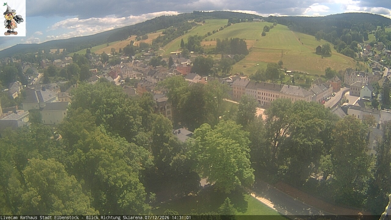 Archived image Webcam Eibenstock in the Erz Mountains