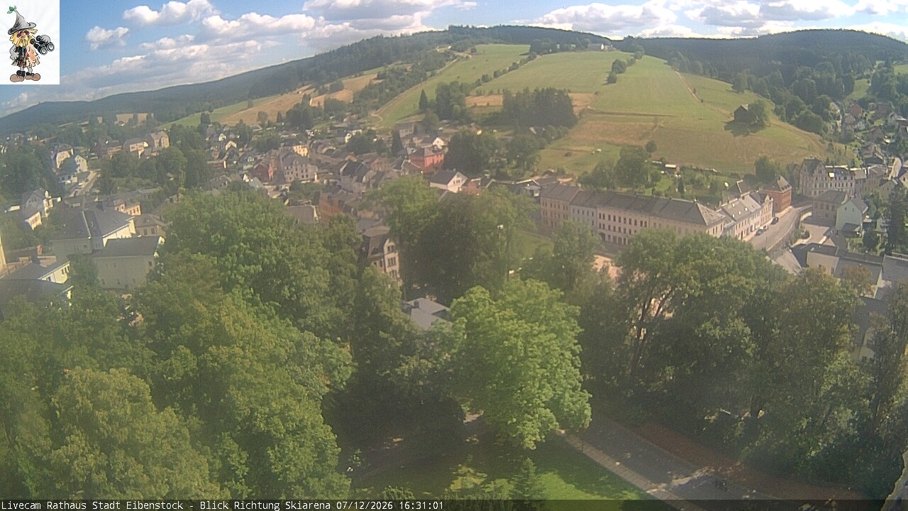 Archived image Webcam Eibenstock in the Erz Mountains