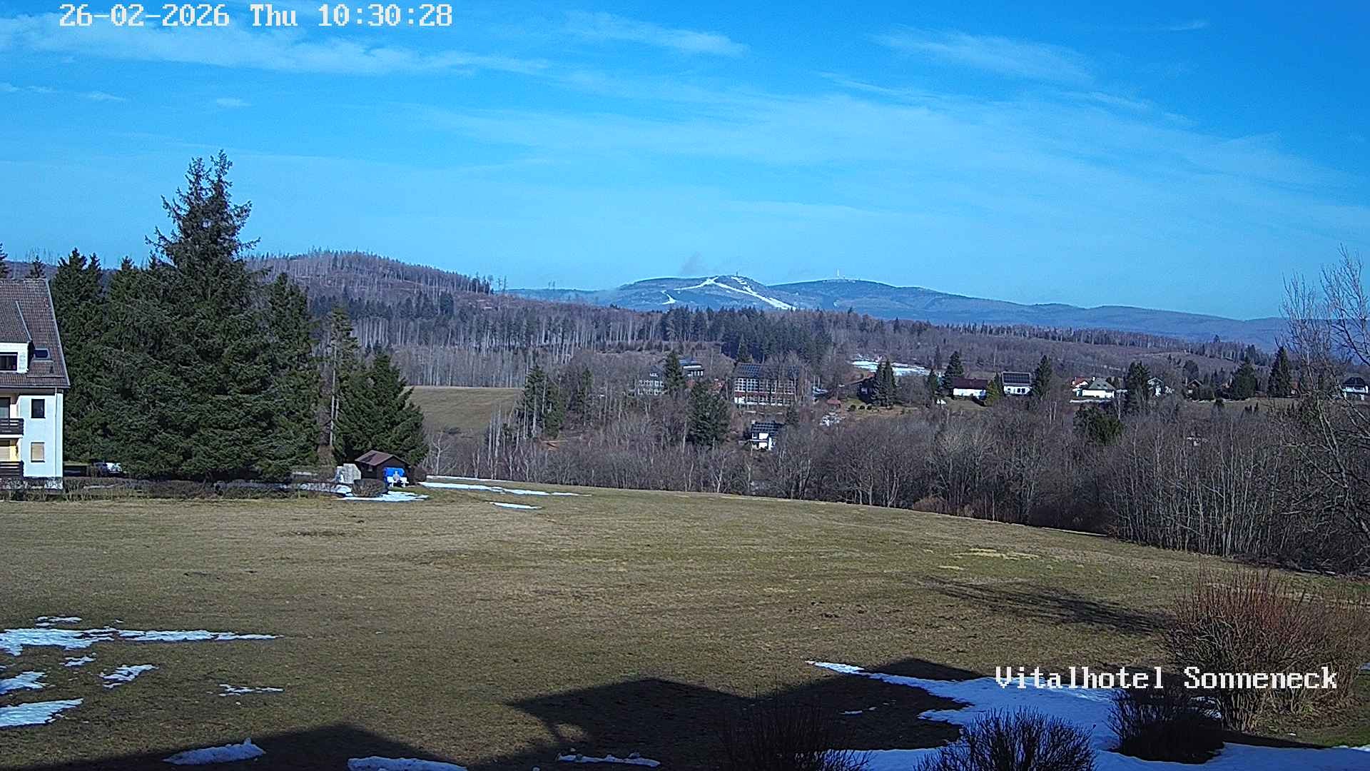 Archived image Webcam Hohegeiß-Braunlage: Panorama view