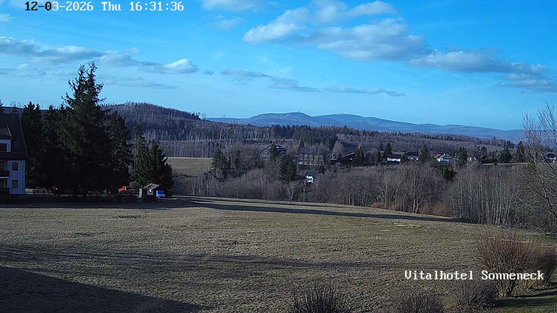 Archived image Webcam Hohegeiß-Braunlage: Panorama view