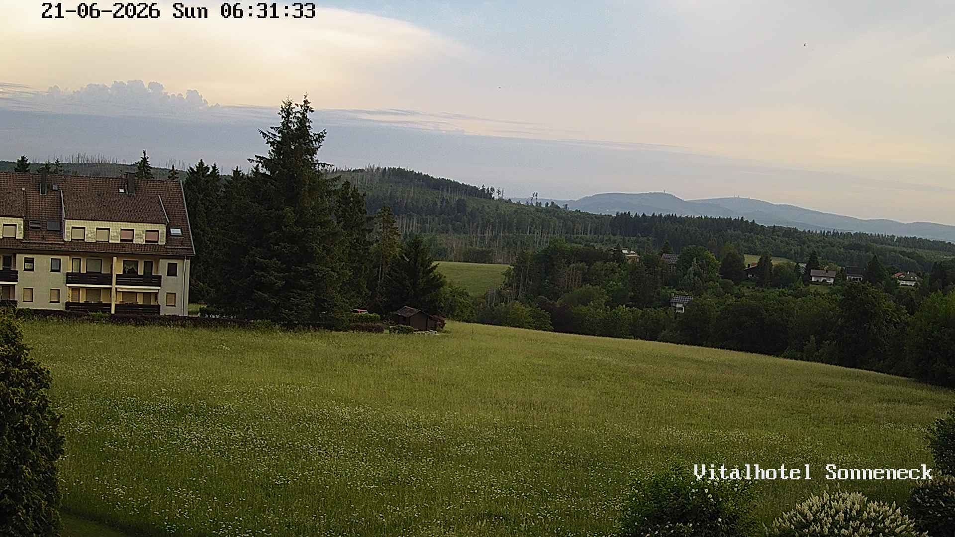 Archived image Webcam Hohegeiß-Braunlage: Panorama view