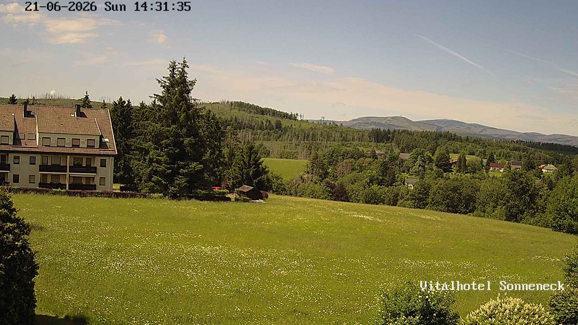 Archived image Webcam Hohegeiß-Braunlage: Panorama view