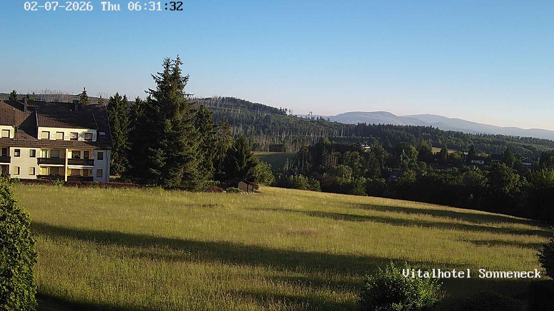 Archived image Webcam Hohegeiß-Braunlage: Panorama view