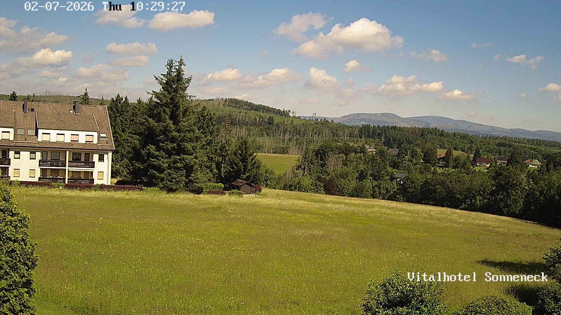 Archived image Webcam Hohegeiß-Braunlage: Panorama view