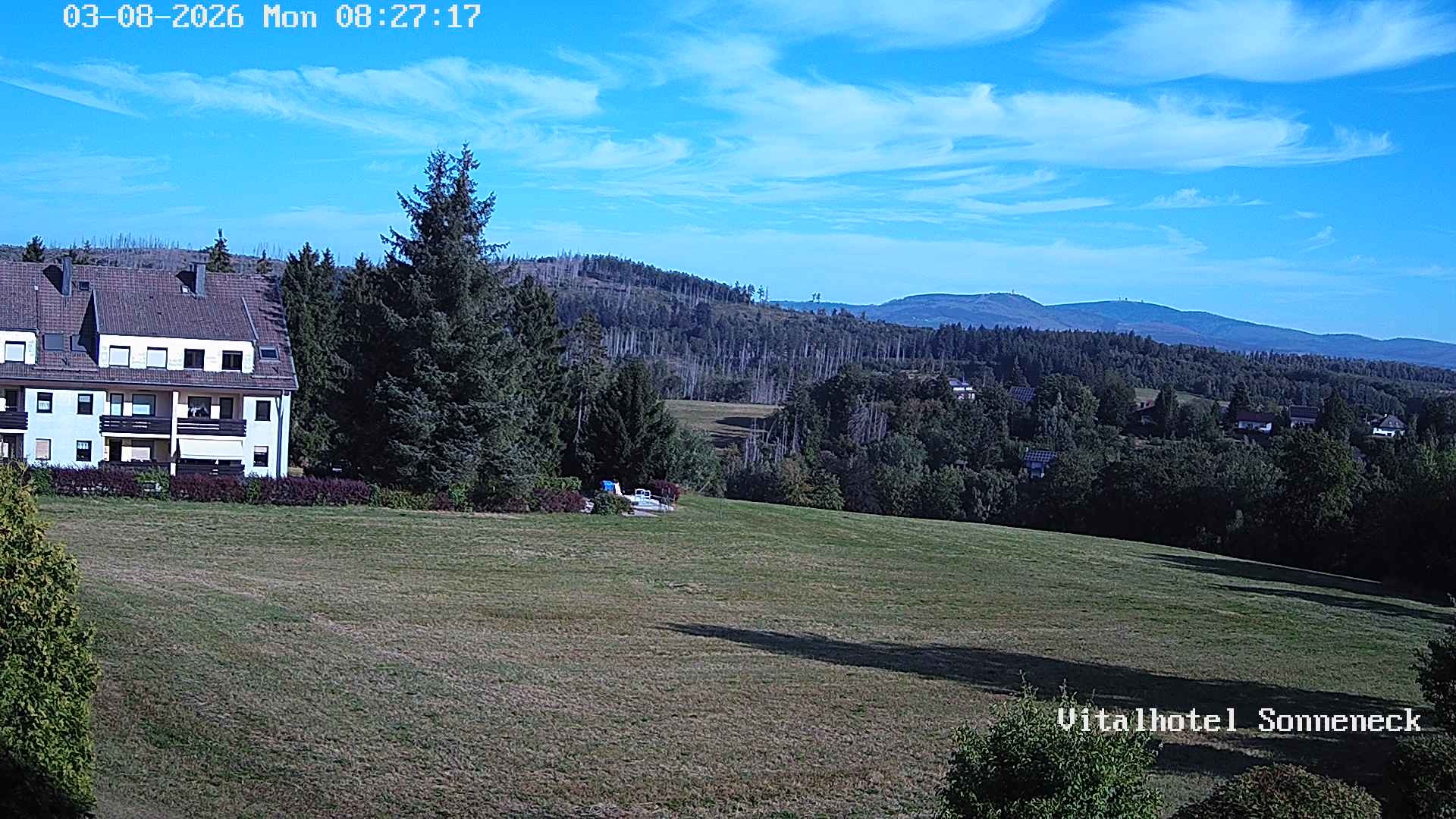 Archived image Webcam Hohegeiß-Braunlage: Panorama view