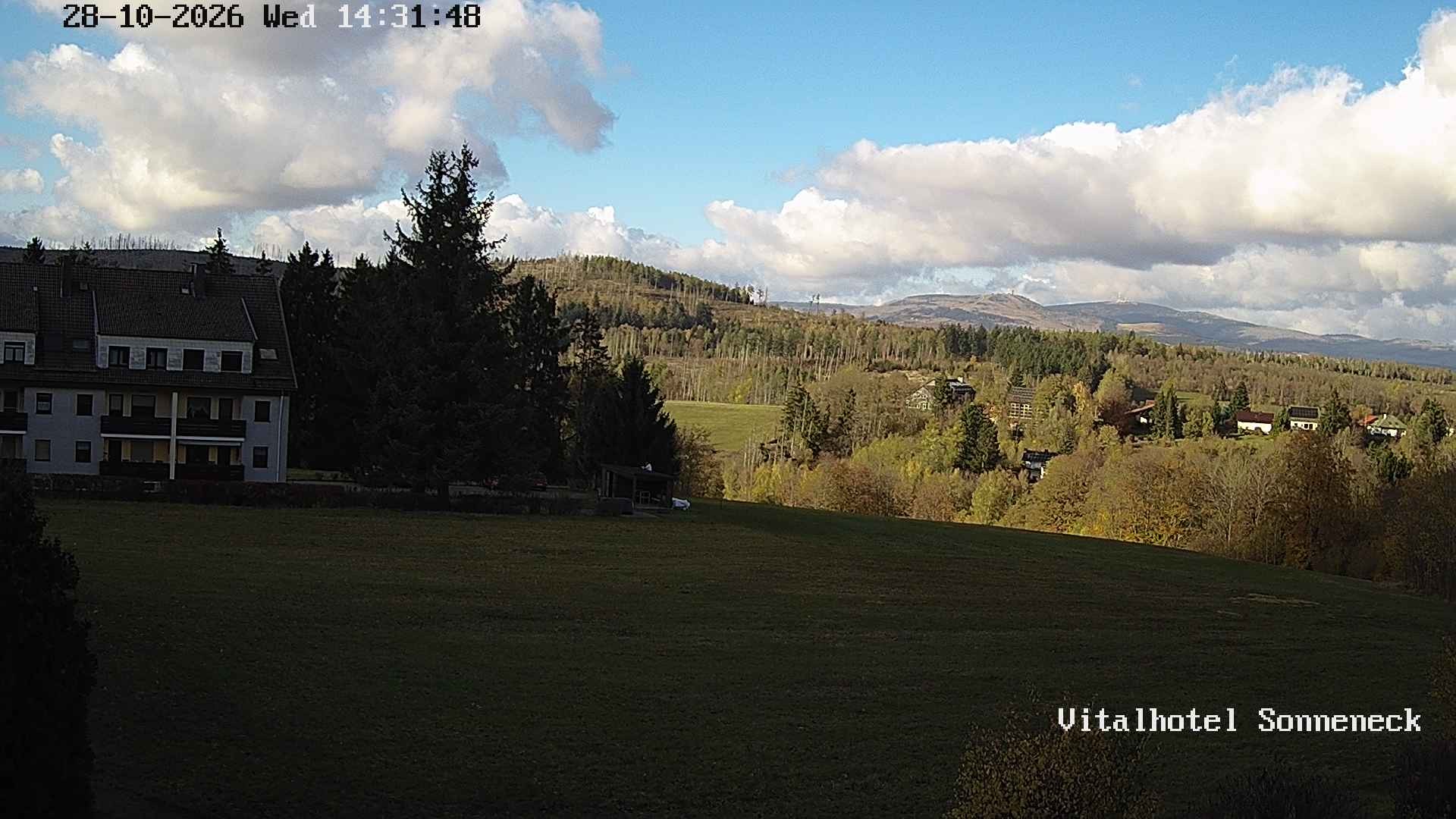Archived image Webcam Hohegeiß-Braunlage: Panorama view