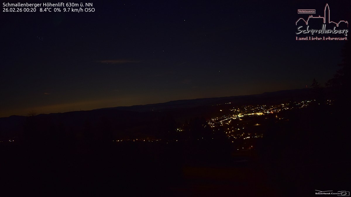 Archived image Webcam Ski lift Schmallenberg