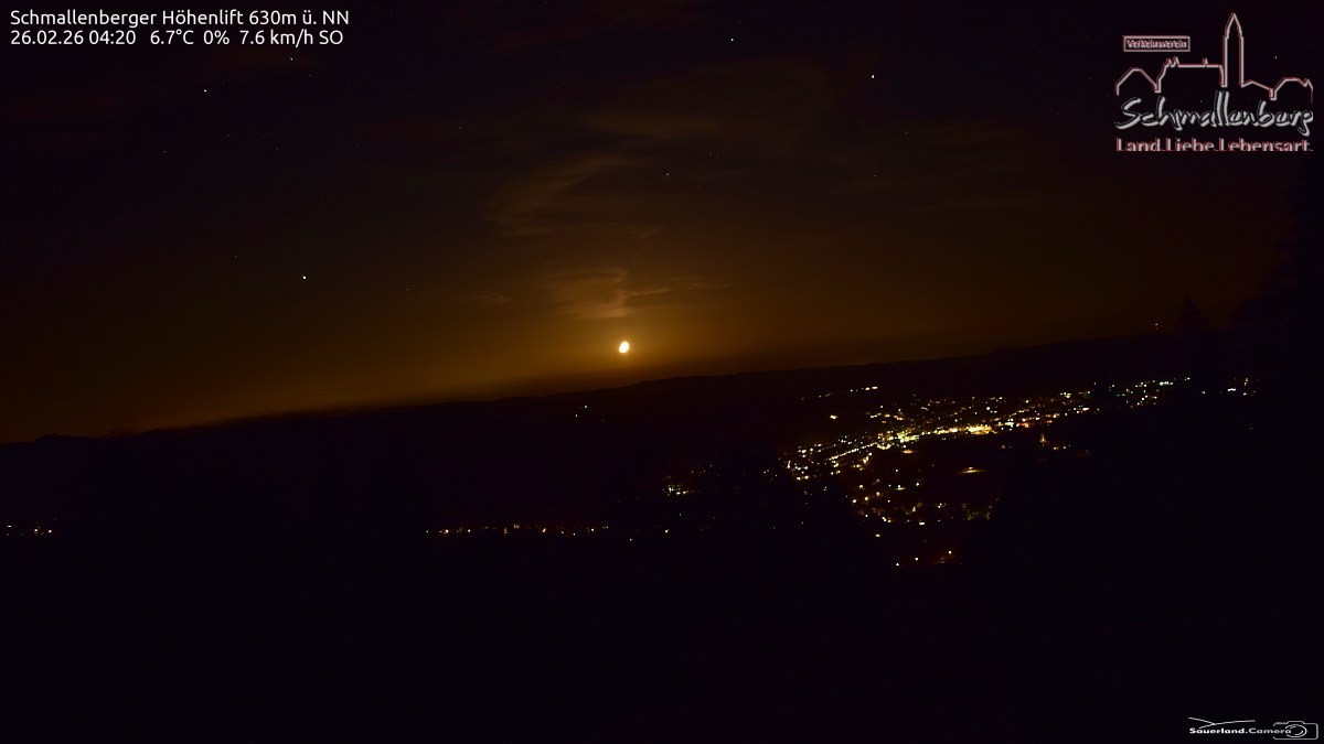 Archived image Webcam Ski lift Schmallenberg